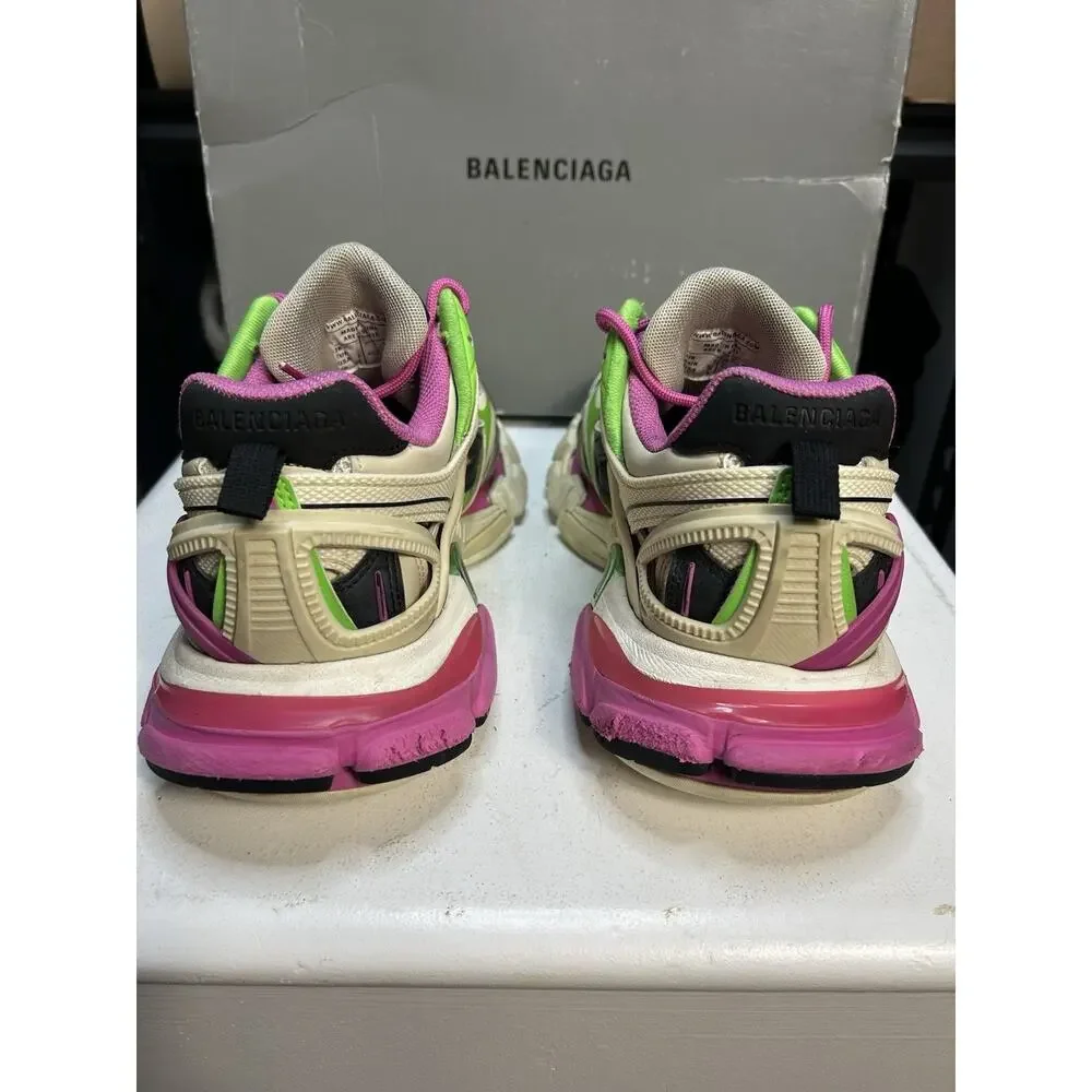 Balenciaga Track 2 Pink Green Sneaker Size 8.5 US Mens
